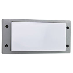 PROLUX LIGHT OUTDOOR WALL 12W ALU & PC SILVER IP54 3K 264X135X90