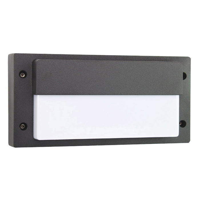 PROLUX LIGHT OUTDOOR WALL 12W ALU & PC BLACK IP54 3K 264X135X90
