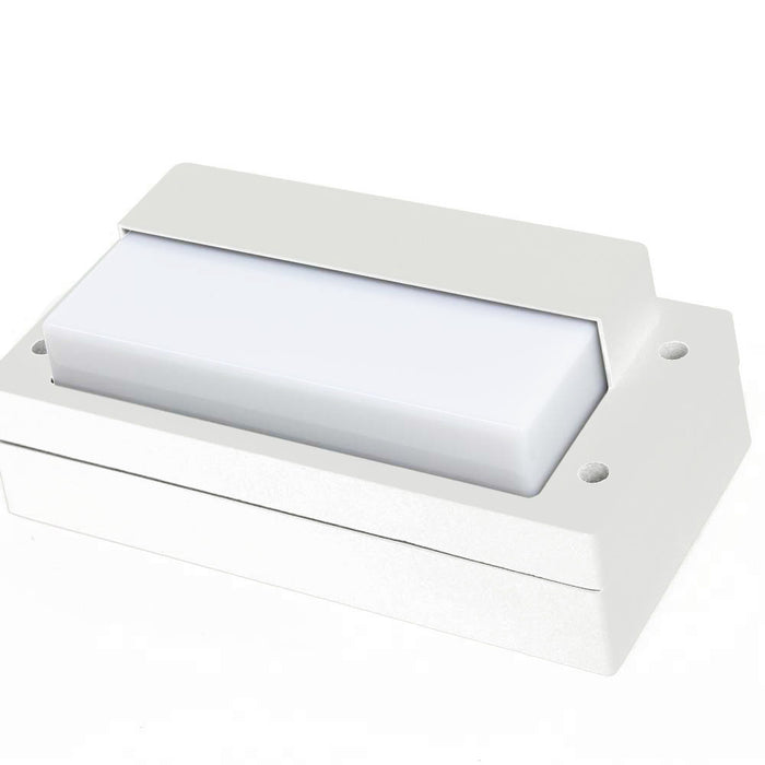PROLUX LIGHT OUTDOOR WALL E27 ALU & PC WHITE IP54 3K 264X135X90
