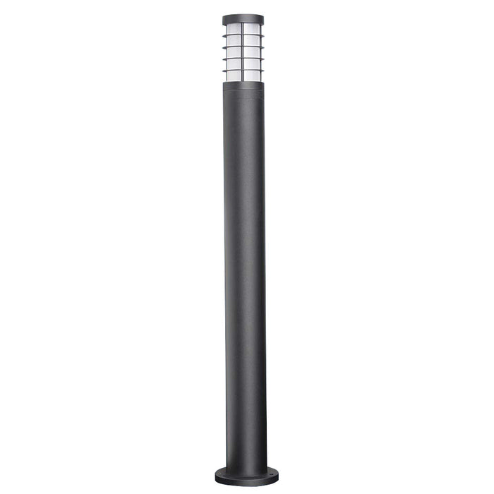 PROLUX LIGHT BOLLARD E27 ALUMINIUM & GLASS GRAPHITE 90X900X143