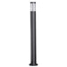 PROLUX LIGHT BOLLARD E27 ALUMINIUM & GLASS GRAPHITE 90X900X143
