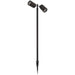 PROLUX LIGHT OUTDOOR GARDEN 2XMR16 SPOT ALU BLACK IP65 65X90X800