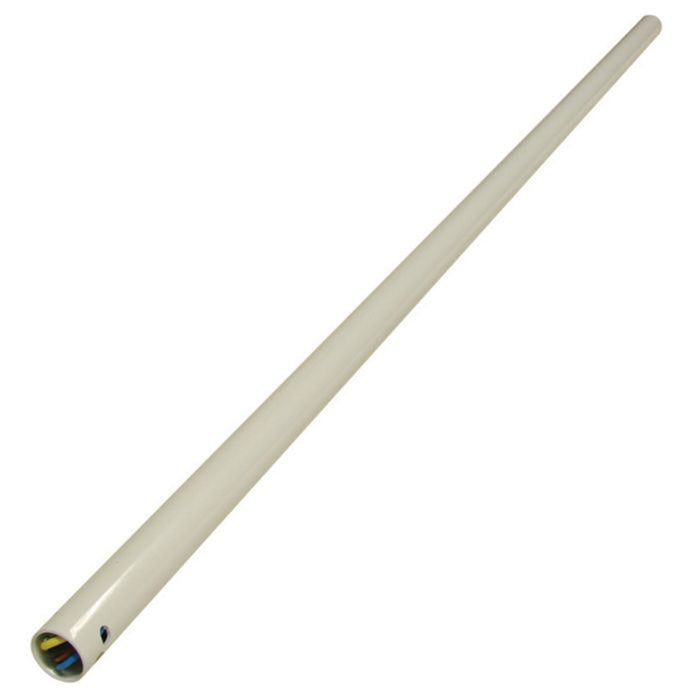 BRILLIANT FAN EXTENSION ROD - 900MM WITH ASSEMBLED LOOM, BRUSHED ALUMI
