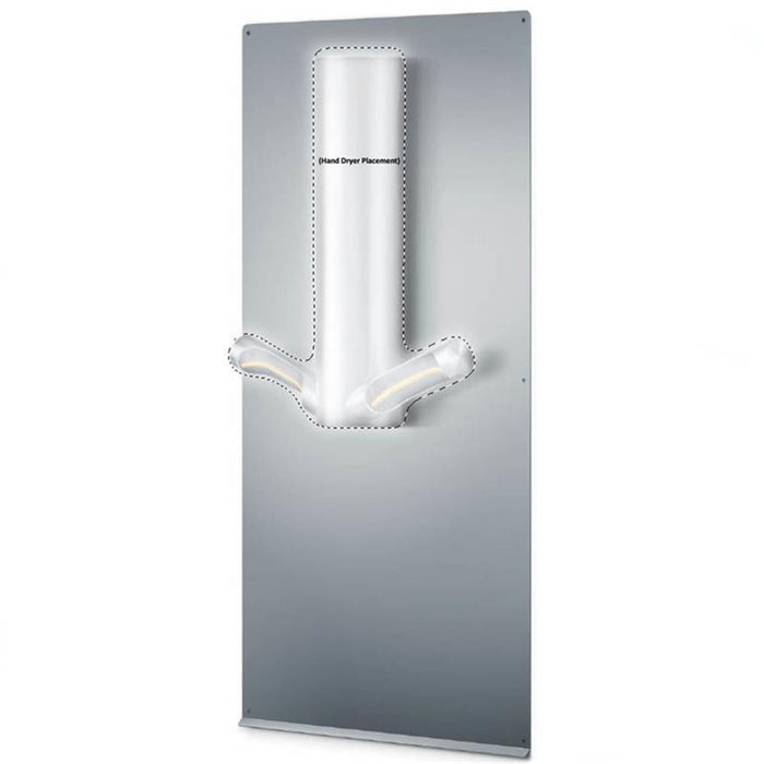 Dyson Airblade 9kJ Back Panel Stainless Steel Brushed