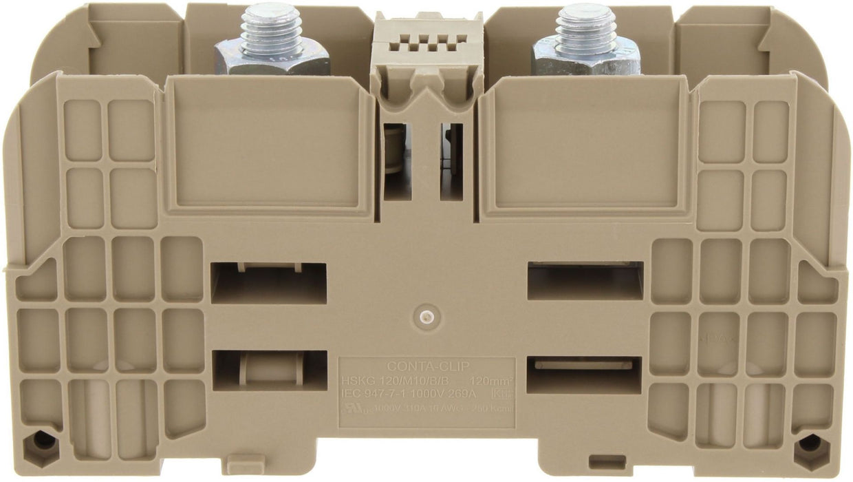 Conta-Clip 2 Stud - 120mm 269 Amp Terminal Block - M10 Stud