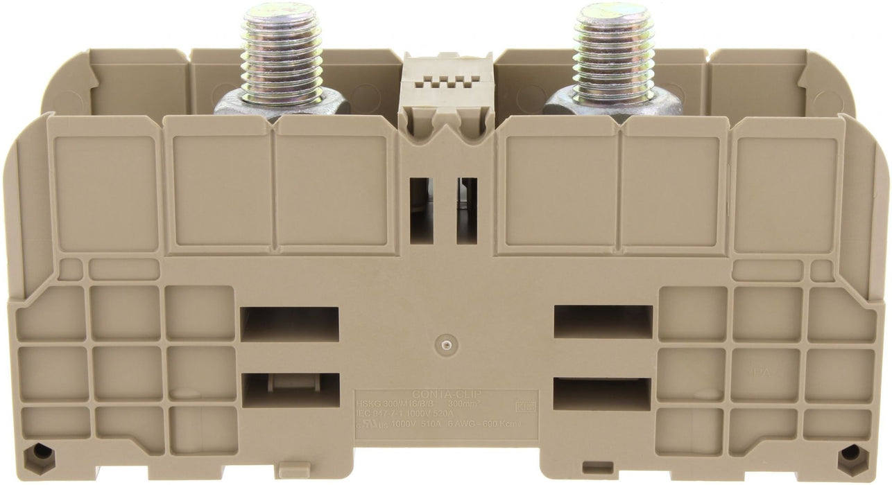 Conta-Clip 2 Stud - 300mm 520 Amp Terminal Block - M16 Stud