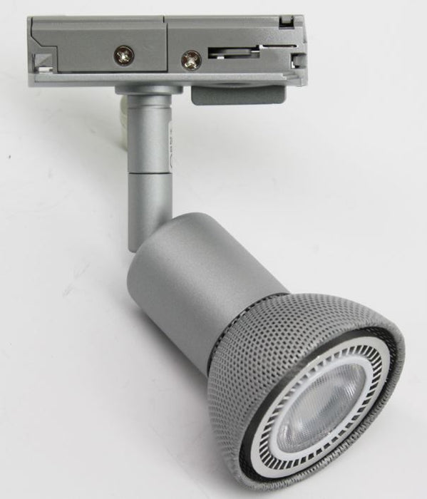 PROLUX LIGHT TRACK SPOT 240V GU10 LAMP DIMMABLE SILVER