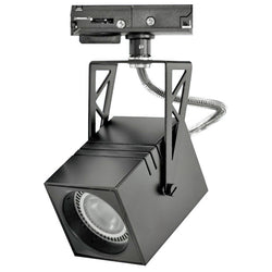 PROLUX LIGHT TRACK SPOT 240V GU10 LAMP DIM BLACK 60 X 60 X 110D