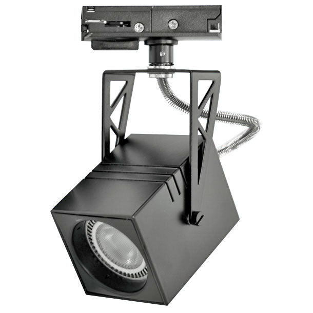 PROLUX LIGHT TRACK SPOT 240V GU10 LAMP DIM BLACK 60 X 60 X 110D