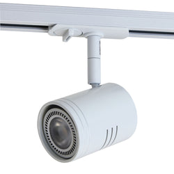 PROLUX LIGHT TRACK SPOT 240V GU10 LAMP DIMMABLE WHITE 78L X 60DIA