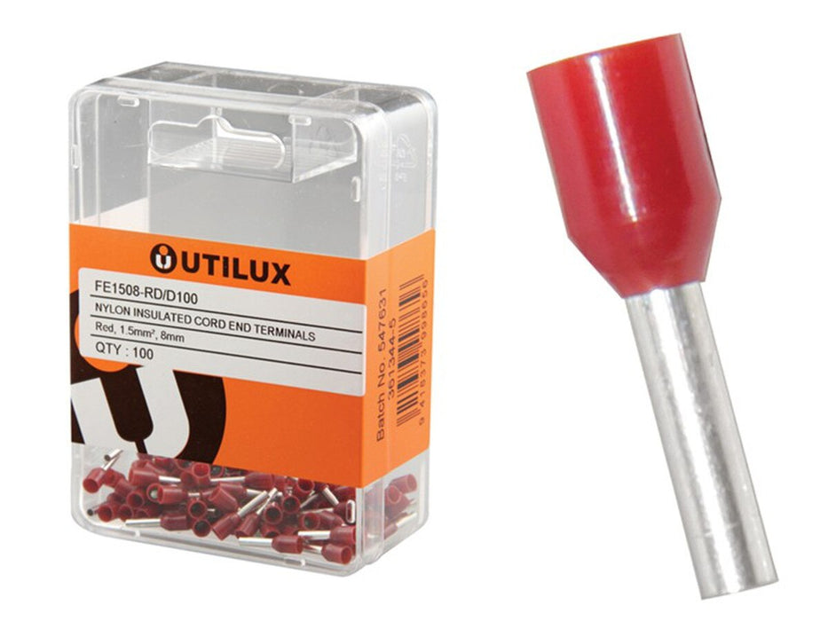 Utilux 100PKT BOOTLACE PIN  1.5mm2