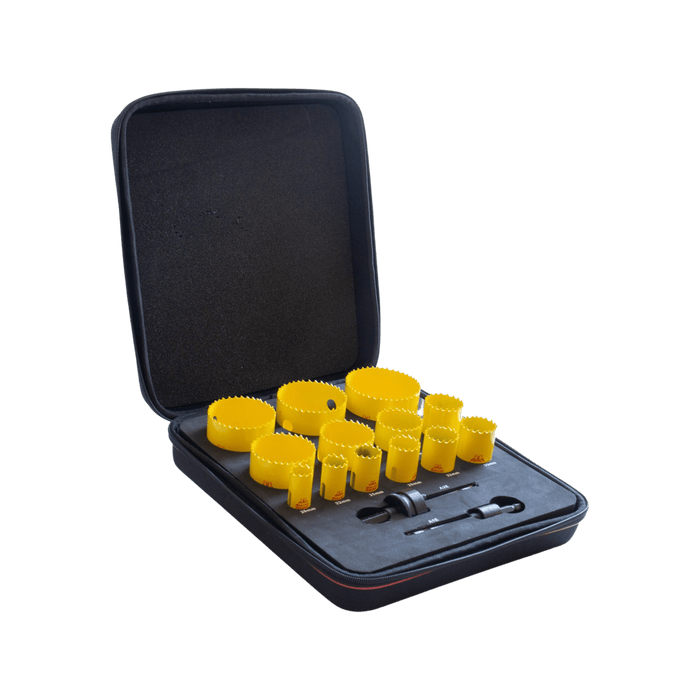 Starrett Universal Holesaw Kit  20,22,25,29,32,35,38,44,51,57,64,68,76mm