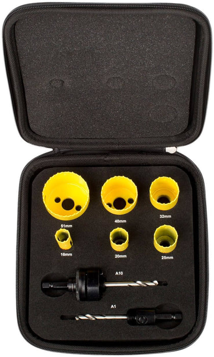 Starrett Electricians Bi Metal Holesaw Kit in EVA Case