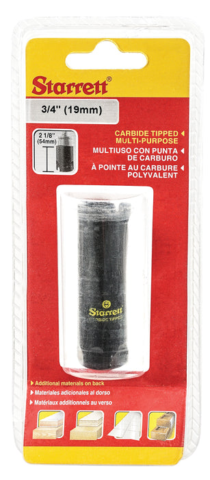 Starrett Hole saw TCT fast cut 19mm