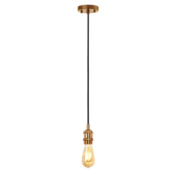 EUROTECH MIA - CORDSET PENDANT BRASS  230V E27 60W