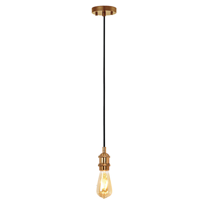 EUROTECH MIA - CORDSET PENDANT BRASS  230V E27 60W