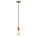 EUROTECH MIA - CORDSET PENDANT BRASS  230V E27 60W