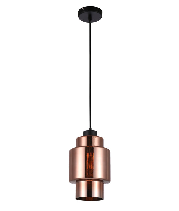 CLA PENDANT ES 72W Copper coloured Glass with Silver internal Db