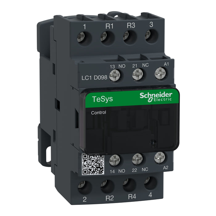 Schneider TeSys Deca contactor - 4P(2 NO + 2 NC) - AC-1 - <lt/>= 440 V 20 A - 24 V AC coil