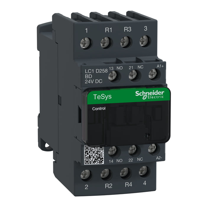 Schneider TeSys Deca contactor - 4P(2 NO + 2 NC) - AC-1 - <lt/>= 440 V 40 A - 24 V DC coil
