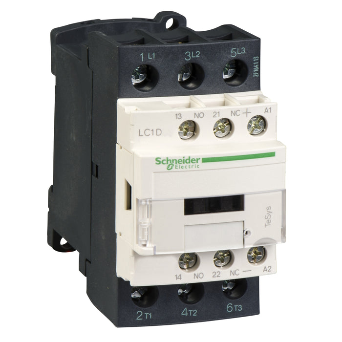 Schneider TeSys Deca contactor - 3P(3 NO) - AC-3/AC-3e - <lt/>= 440 V 25 A - 110 V DC coil