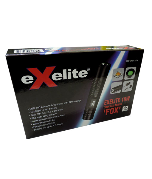 CLA EXELITE LED TORCH CREE 10w Range 200m (780 Lumens) WTY 1YR