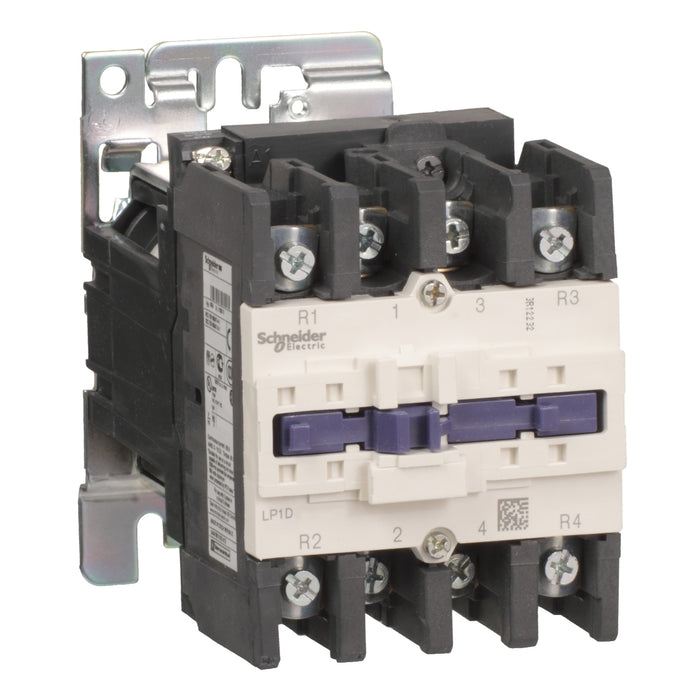 Schneider TeSys Deca contactor , 4P(2 NO + 2 NC) , AC-1 , <lt/>= 440V, 125A , 24V DC coil