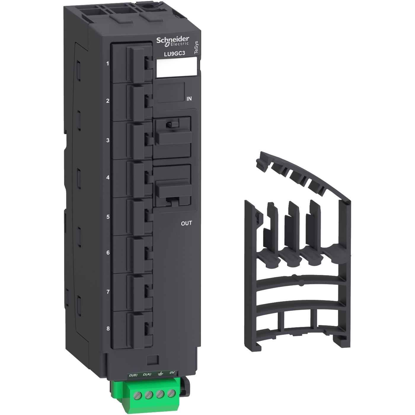 Schneider Modbus splitter block - 10 RJ45 and 1 screw terminal block ...