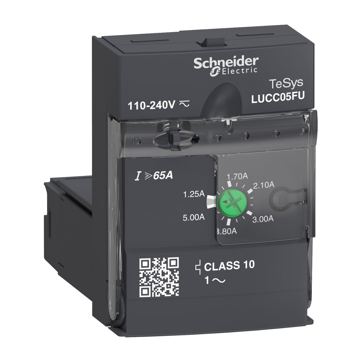 Schneider Advanced control unit, TeSys Ultra, 1.25-5A, 1P motors, prot ...