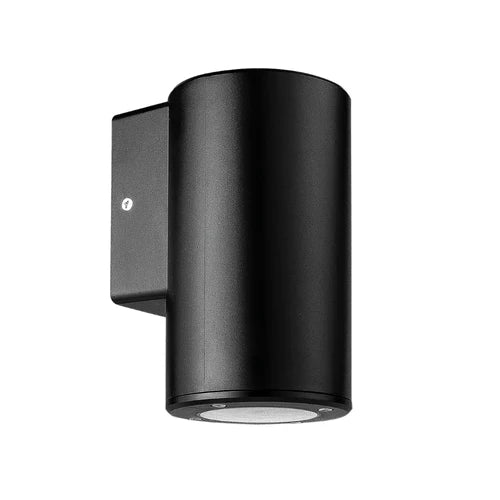 Eurotech Byron Large Round With 1 GU10 Lamp Wall Light black 230V GU10