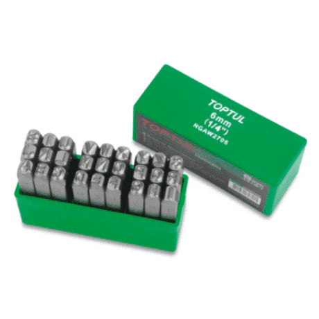 Letter Punch Set 27pcs 6mm