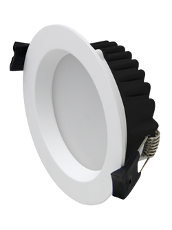 Downlight LED 8W 230VAC Recessed 3 Colour IP54 White