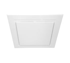 SIMX Duct Grille 272mm Square Fascia White Contour