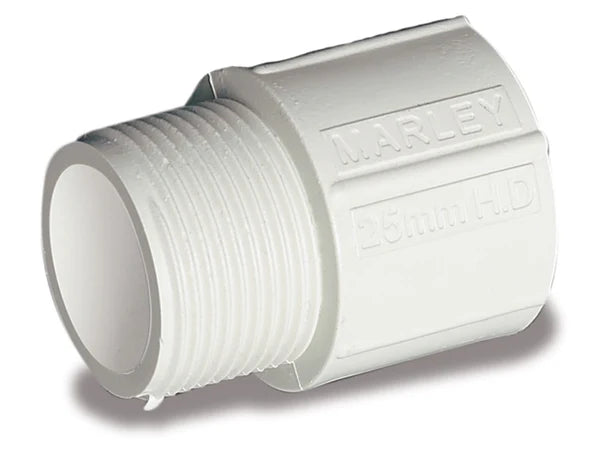 Conduit Adapter Plain To Screwed 20mm Grey