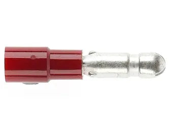 Cabac Terminal bullet male 4mm Red