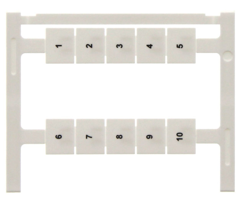 Conta-Clip Terminal Marker - 10 x 12mm wide - Maxicard of 40 Markers (9
