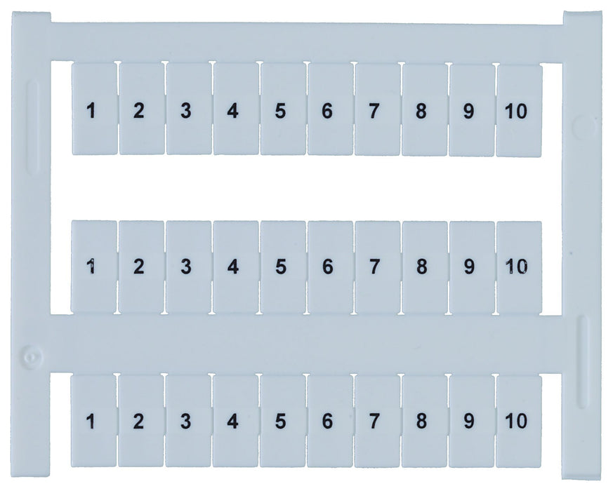 Conta-Clip Terminal Markers -6 x 12mm wide - Maxicard of 120 Markers (3