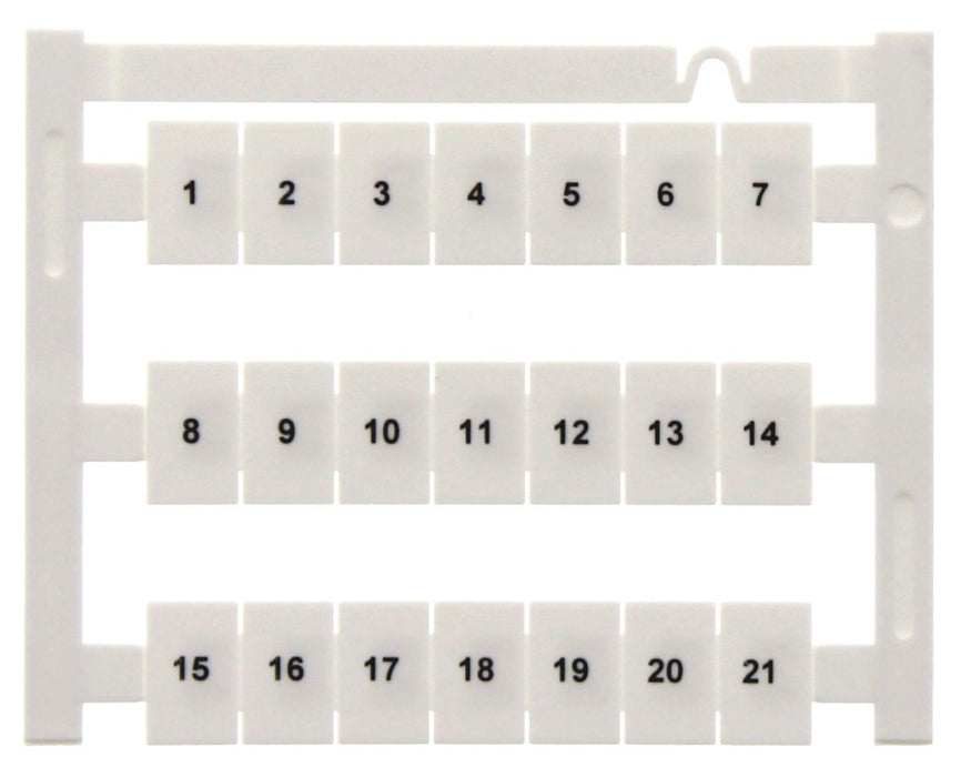 Conta-Clip Printed Terminal Marker - 8 x 12mm wide - Maxicard of 84 Mar