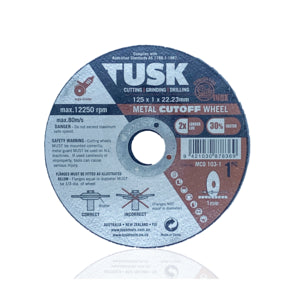 Tusk Thin metal cut-off wheel 115 x 1 x 22.23 10pc