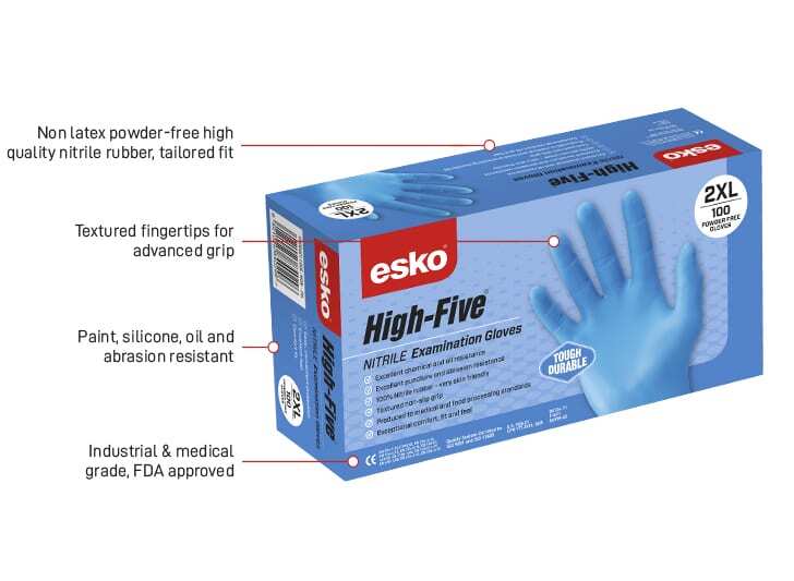 Blue Nitrile Gloves Box 100 Large