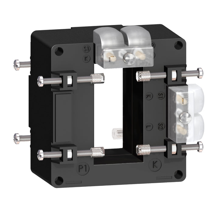 Schneider current transformer tropicalised 600 5 double output for bars 32x65