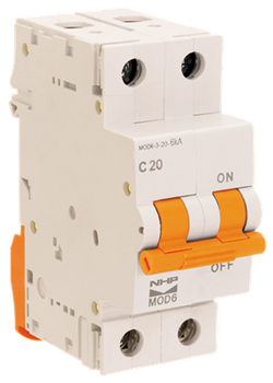 NHP MCB 6ka 2P 50A C curve
