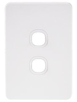 Vynco S/G METRORO SW 2G PLATE ONLY WHT