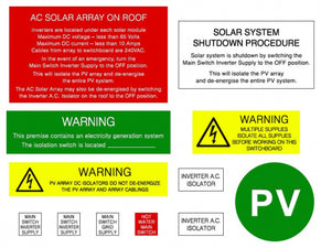 Enphase Label Enphase Microinverter System Label Main Switchboard — Scott Electrical