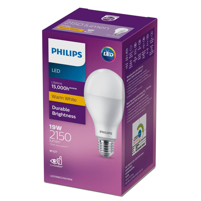 Philips 929003782249 LED High Lumen Bulb 19W E27 3000K 230V