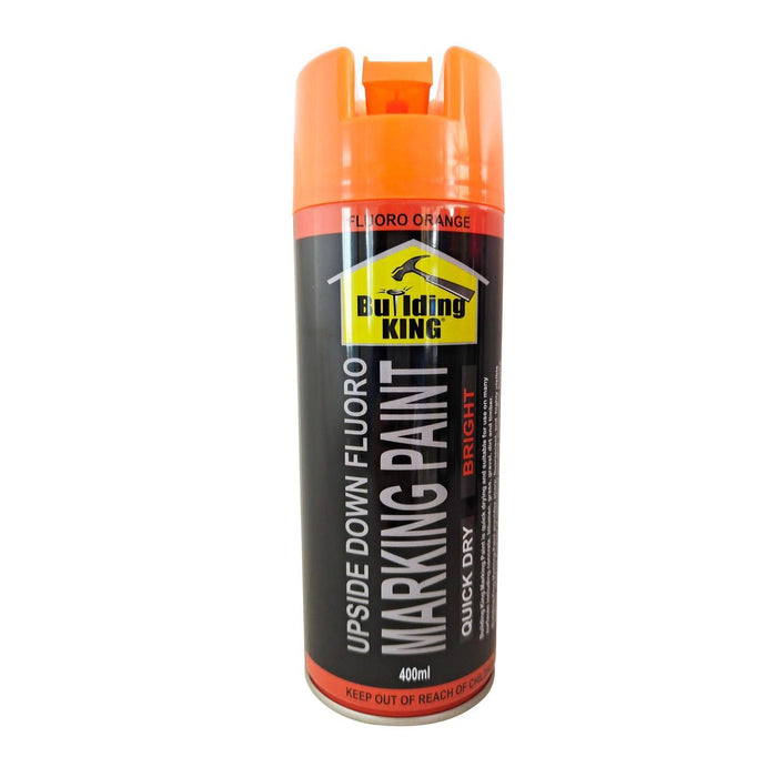 Building King Orange Aerosol Flouro Upside Down Marker Paint