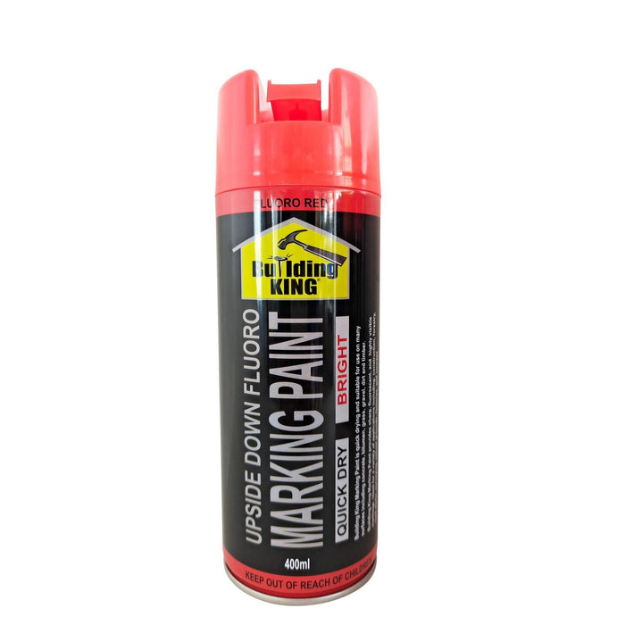 Red Aerosol Flouro Upside Down Marker Paint