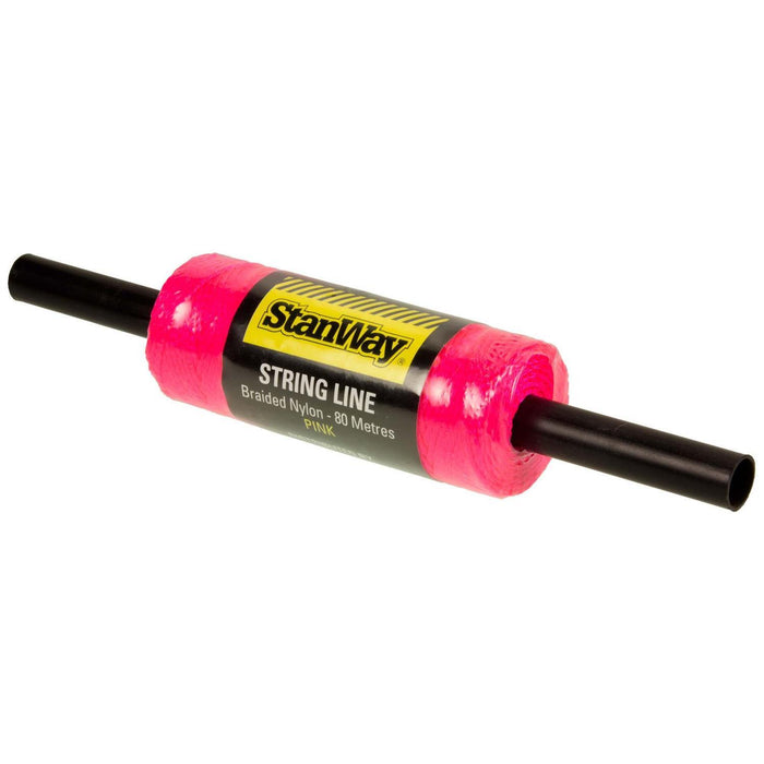 #80 FLURO STRING LINE-PINK ONLY - 80m