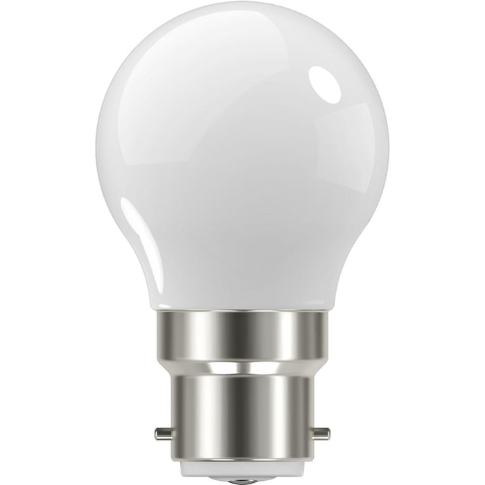 GE LED FANCY ROUND OPAL 5.2W 470lm WW BC
