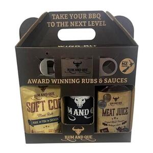 Rum and Que Wing Kit (1 x 150g Ribrocker, 1 x Beer Cooler, 1 x 500g Meat Juice BBQ Sauce)